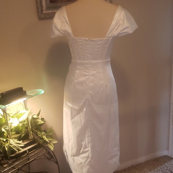 NWOT Satiny hi-low dress - Picture 4 of 8